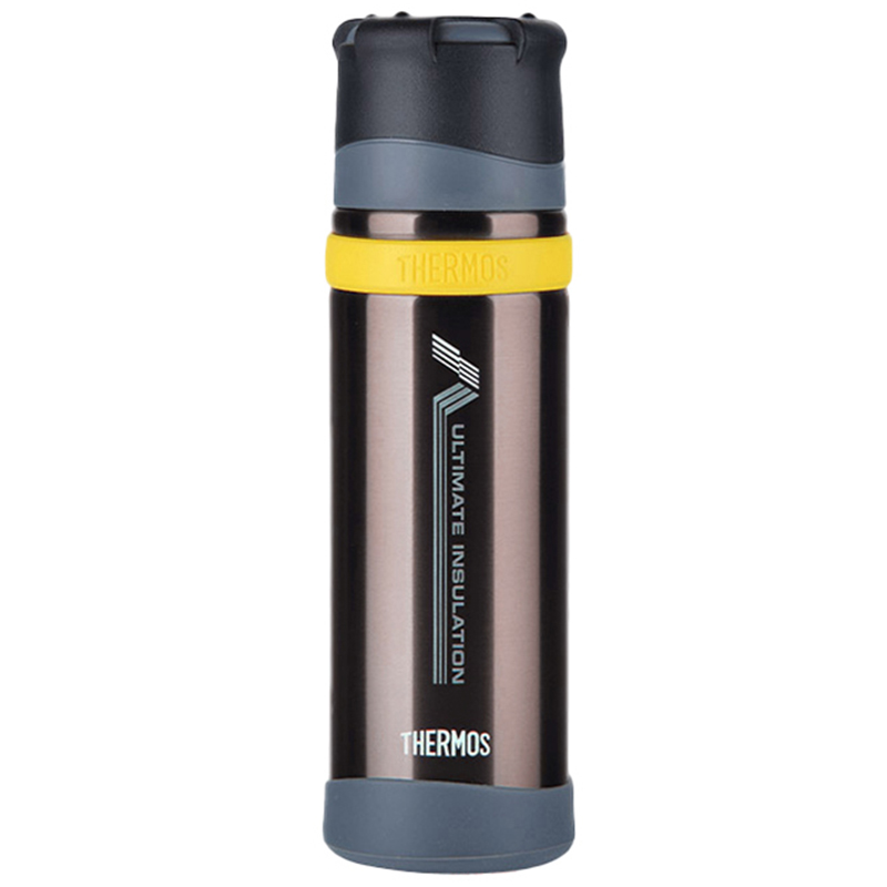 [原装进口]THERMOS膳魔師 真空不锈钢保温杯车载水杯 FFX-500-BK 黑色 500ml