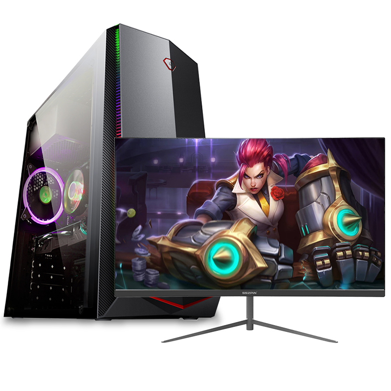 世纪之星 i9级八核E5 2660/GTX1050Ti 4G独显/16G内存/480G固态+500G机械盘 家用办公游戏电脑 台式机 DIY组装机电脑 台式电脑 电脑主机+24英寸