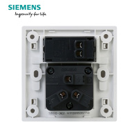 西门子(SIEMENS)开关插座 悦动雅白系列一开10A三孔插座5UB80833NC01
