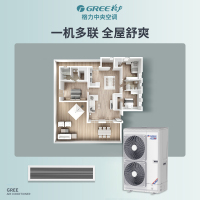 GREE/格力家用中央空调大7匹(大7P)智睿一拖四GMV-H180WL/Ca用电省一半,变频变容小多联
