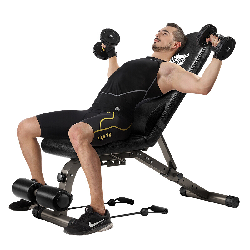 calliven健身椅哑铃凳仰卧起坐板多功能卧推椅小飞鸟卧推凳健身器材