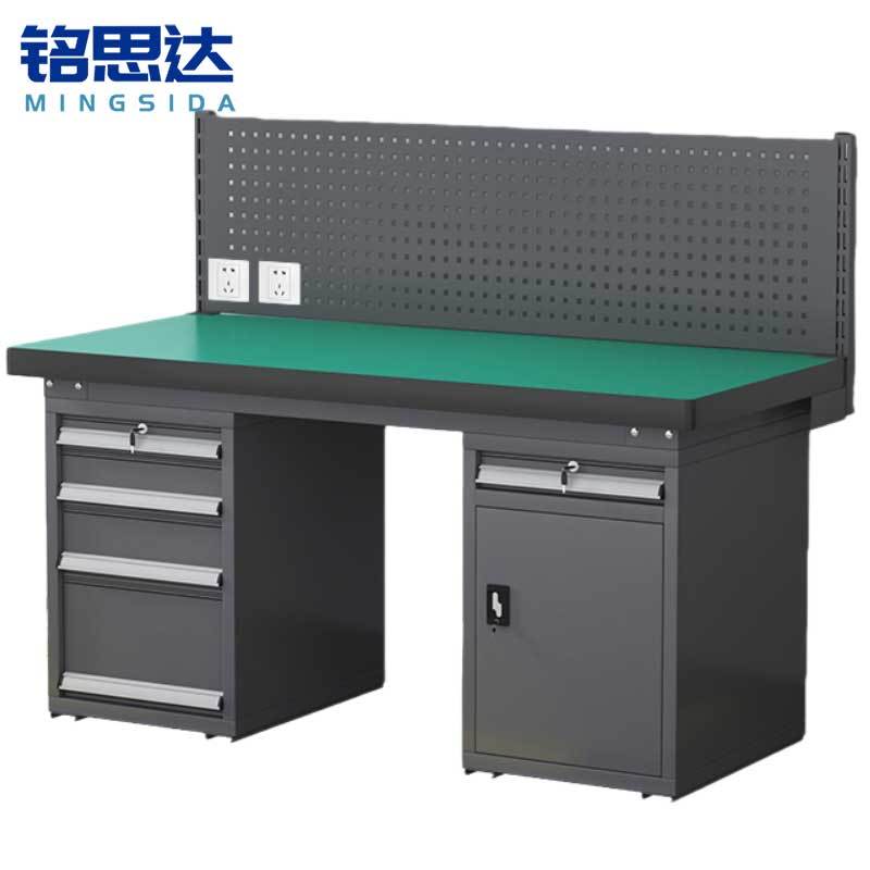 铭思达钳工操作台1.5米五抽一门张高清大图