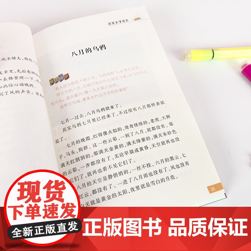 正版小学生萧红读本名家文学读本经典儿童文学故事书籍6-7-8-9-10-12-15岁中小学生通用语文 教辅教材课外阅读物高清大图