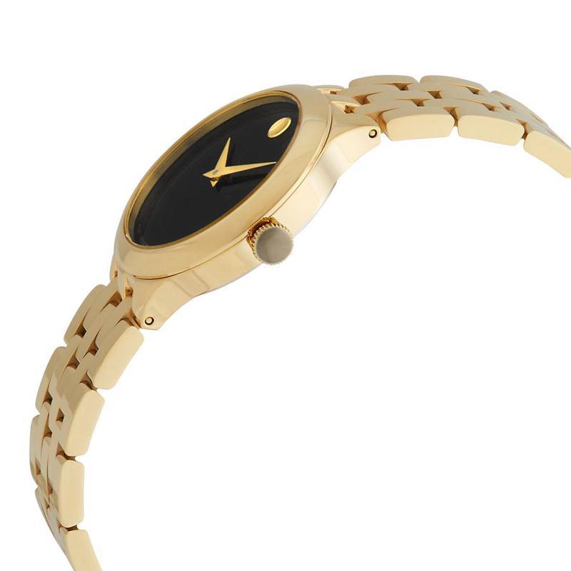 movado摩凡陀女士veturi不锈钢黑色博物馆表盘手表商务休闲时尚百搭