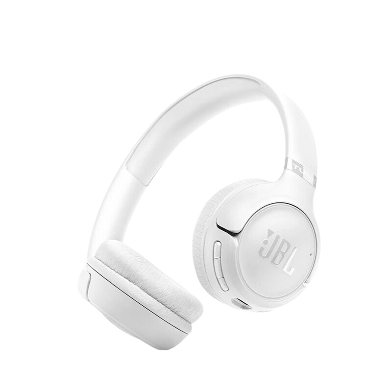 JBL TUNE530BT 头戴式蓝牙耳机,白色高清大图