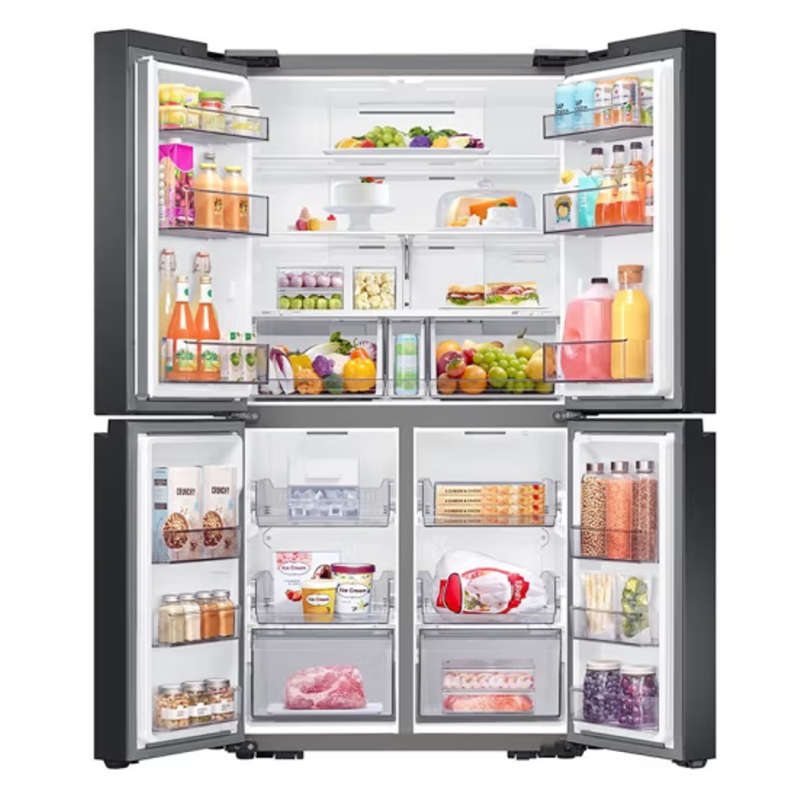 三星(SAMSUNG)RF59CB0T08L/SC 原装进口 缤色铂格649升高端智能变频家用冰箱 全环绕气流玻璃面板高清大图