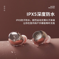 冇心无线蓝牙耳机双耳入耳式女生款可爱小型超长待机 运动跑步无线蓝牙通用苹果oppo华为vivo有心-LB-4-黑色