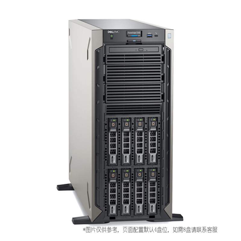 戴尔(DELL)服务器财务系统整机T340-8盘E-2246G 6核12线程16G内存丨2*4T企业级丨H330[热卖]高清大图