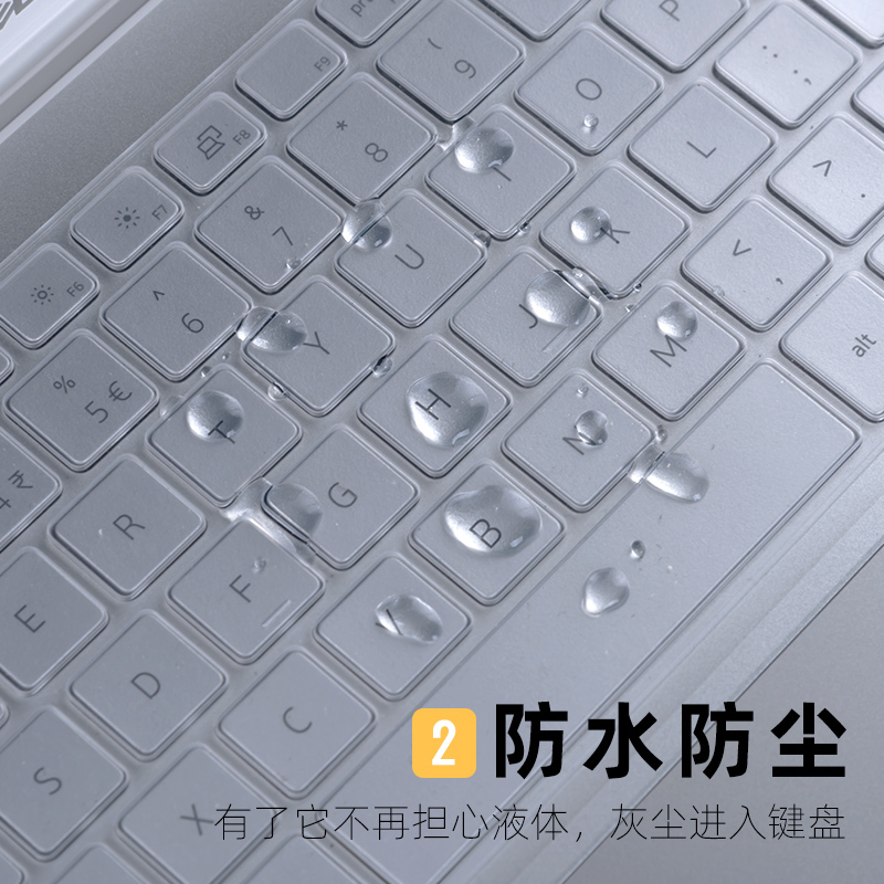 新dell戴尔灵越5000fit14寸15笔记本电脑键盘保护贴膜成|14寸戴尔灵越5000fit14(半透黑色)