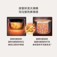 美的(Midea)电压力锅YL50Easy203电高压锅压力锅4.8升家用多功能智能压力煲双胆煮饭炖菜电饭煲炖菜锅