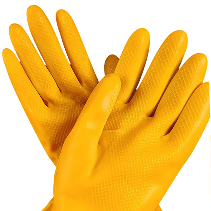 惠铁乳胶耐酸碱橡胶手套 S02 双高清大图