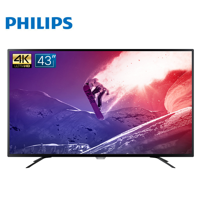 飞利浦(Philips)43PUF6031/T3 43英寸 4K超高清 智能 LED平板液晶电视机