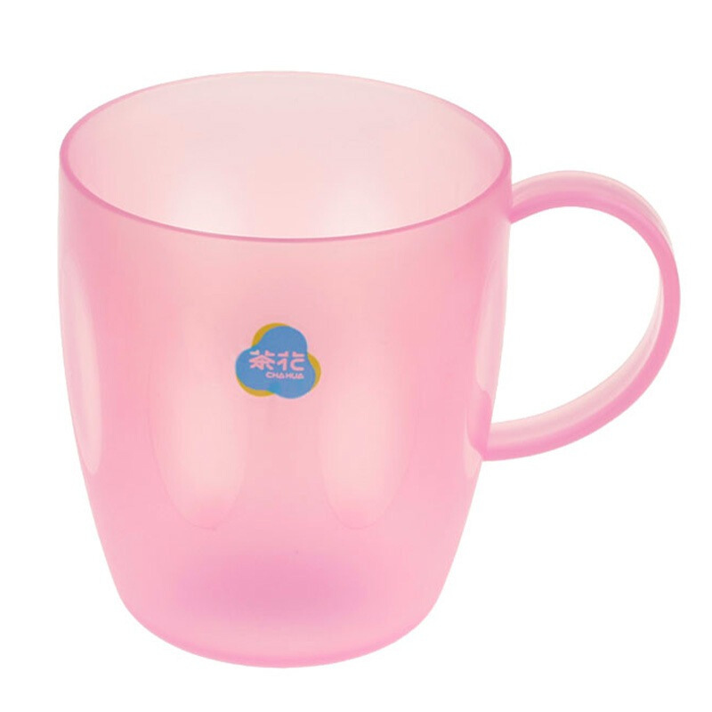 茶花 水杯子刷牙杯漱口杯大号欧式鼓型 1441