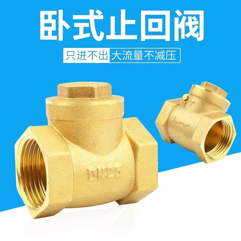 伟鹏双兴 黄铜丝扣卧式止回阀 DN15(4分) 台高清大图