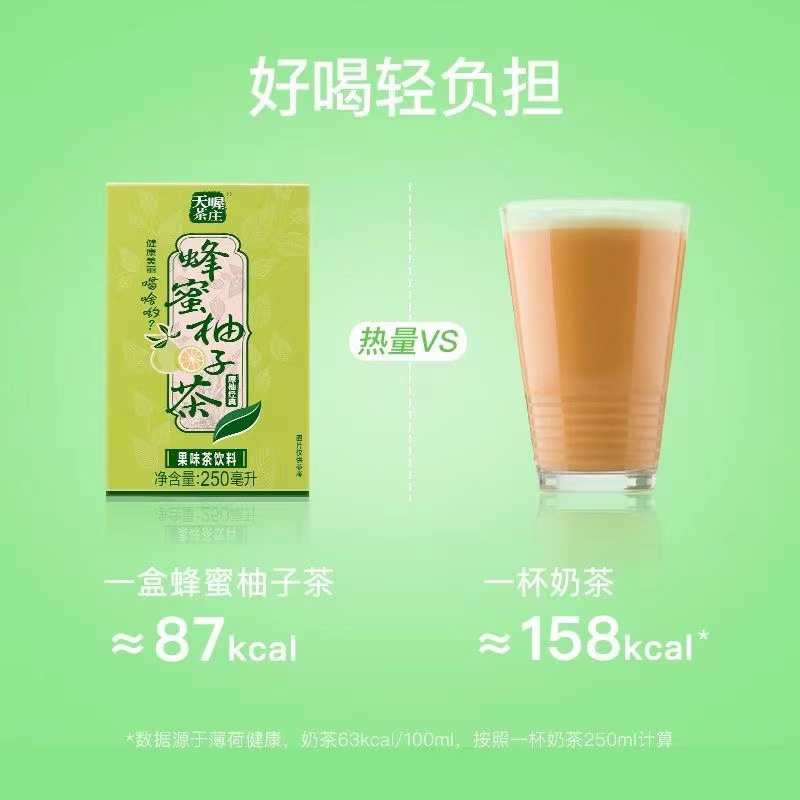 TenWow/天喔茶庄蜂蜜柚子茶250ml*16盒果味茶饮料量贩礼盒茶饮高清大图