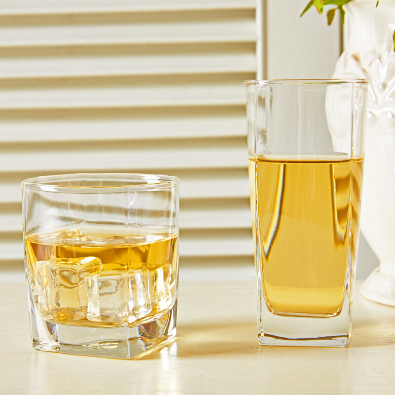 乐美雅司太宁无铅玻璃水杯茶杯饮料果汁啤酒杯 300ml 6只装