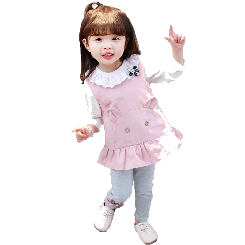 件套2女童连衣裙3岁小女孩衣服婴儿外出秋装一周岁女宝纯棉打底裤套装