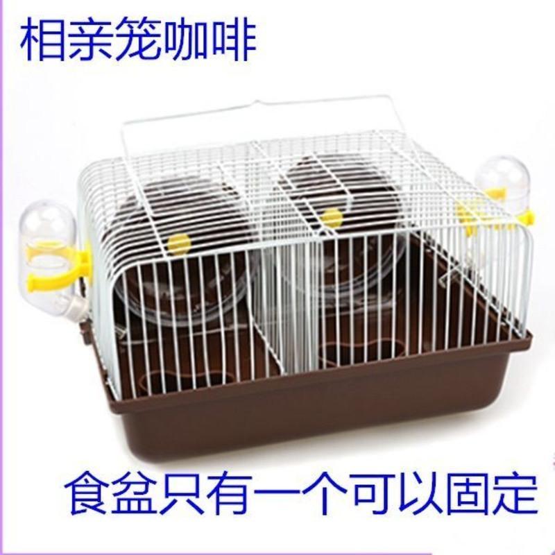28*21*17蓝色 仓鼠笼子仓鼠笼仓鼠用品浴沙粮食大小城堡仓鼠相亲笼小田园
