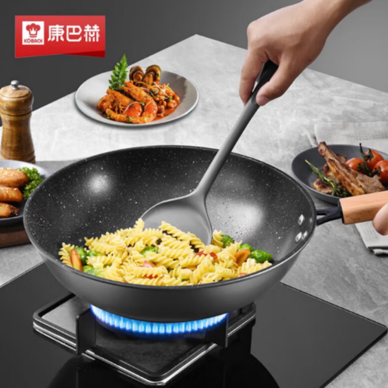 康巴赫锅具三件套 乐享麦饭石色 炒锅 汤锅 煎锅32/22/26cm LPB-T03L高清大图