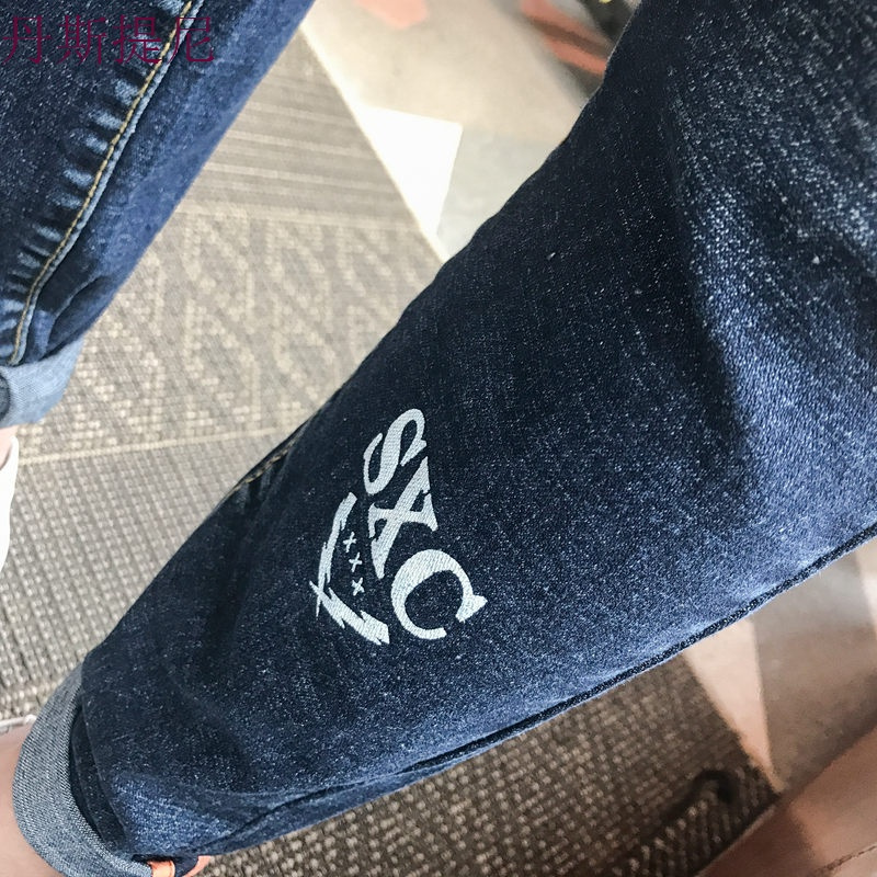 九分牛仔裤男士休闲韩版潮流修身小脚裤子2018秋季新款男学生百搭