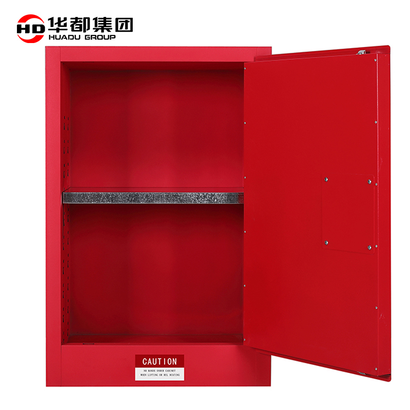 华都HDF-152R 红15加仑55L安全防爆柜华都防爆柜工业安全柜药品化学柜易燃可燃液体弱酸弱碱存储柜双锁全钢高清大图