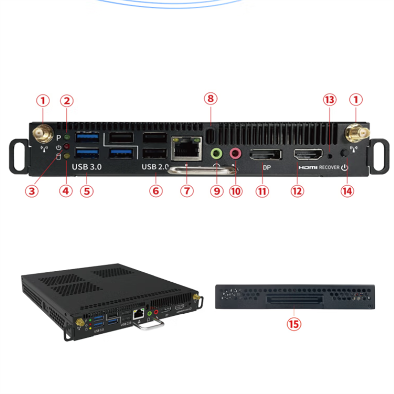 华为(HUAWEI) IdeaHub OPS电脑扩展模块 Windows10 I5系统 8G+128G 视频会议平板