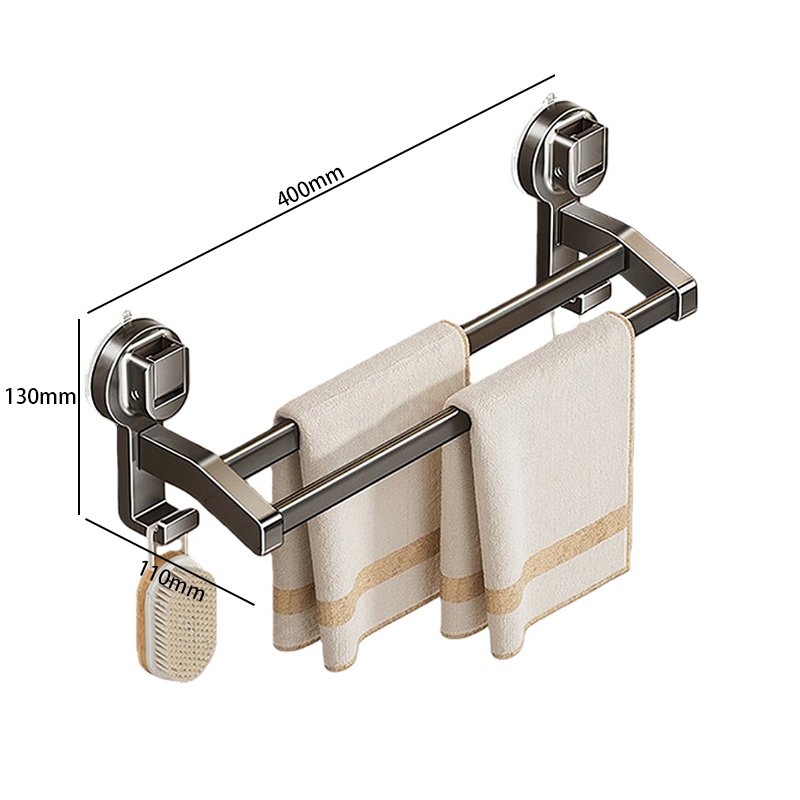 豫汉迎吸盘浴巾架 吸盘毛巾架400*110*130mm个