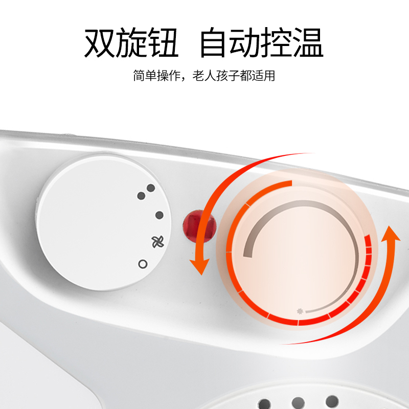 志高取暖器ZNB-180(P1) 远程遥控控制可定时立卧两用迷用电暖风机家用电暖气小太阳电暖器办公室节能省电高清大图