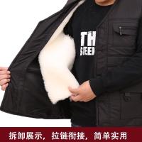 冬季羊皮羊毛马甲中老年背心加厚保暖棉坎肩羊绒皮毛一体加厚男女