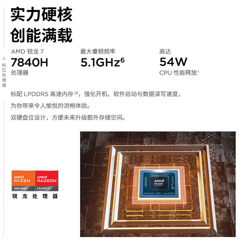 ThinkPad联想ThinkBook 16+ 2023 AMD锐龙标压笔记本电脑 16英寸标压轻薄办公本(R7-7840H/32G/1TB固态/ 2.5K/120Hz)