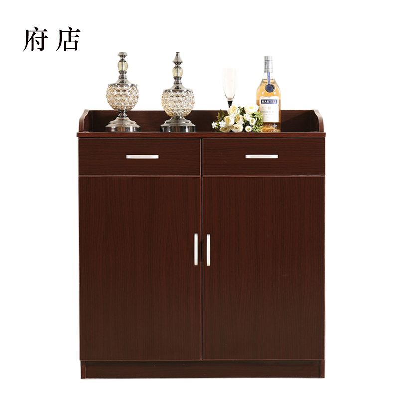 府店双抽双门储物柜餐边柜茶水柜800*400*850mm[工厂现做 七天内发货]