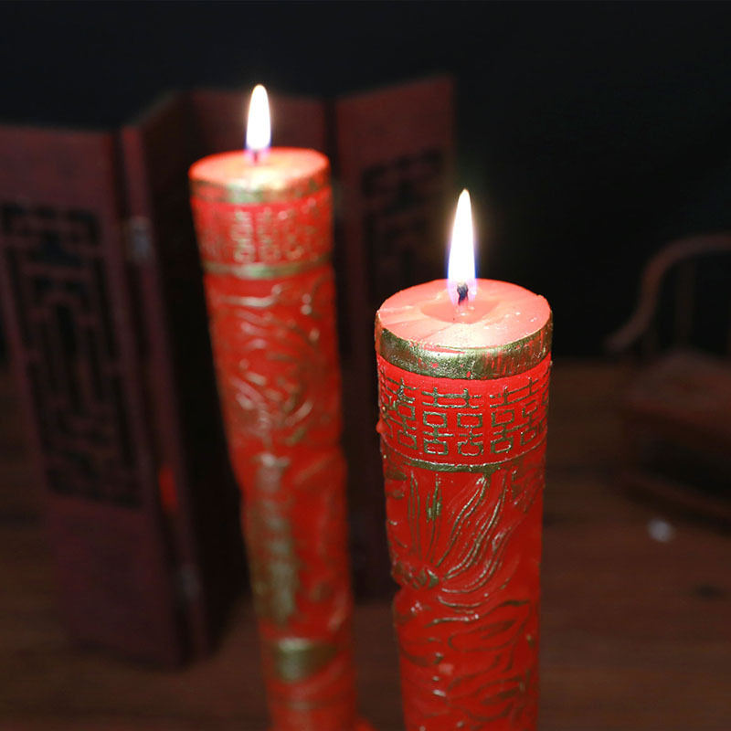 婚庆用品结婚蜡烛婚宴龙凤蜡烛新人洞房装饰婚房布置喜庆道具-龙凤烛