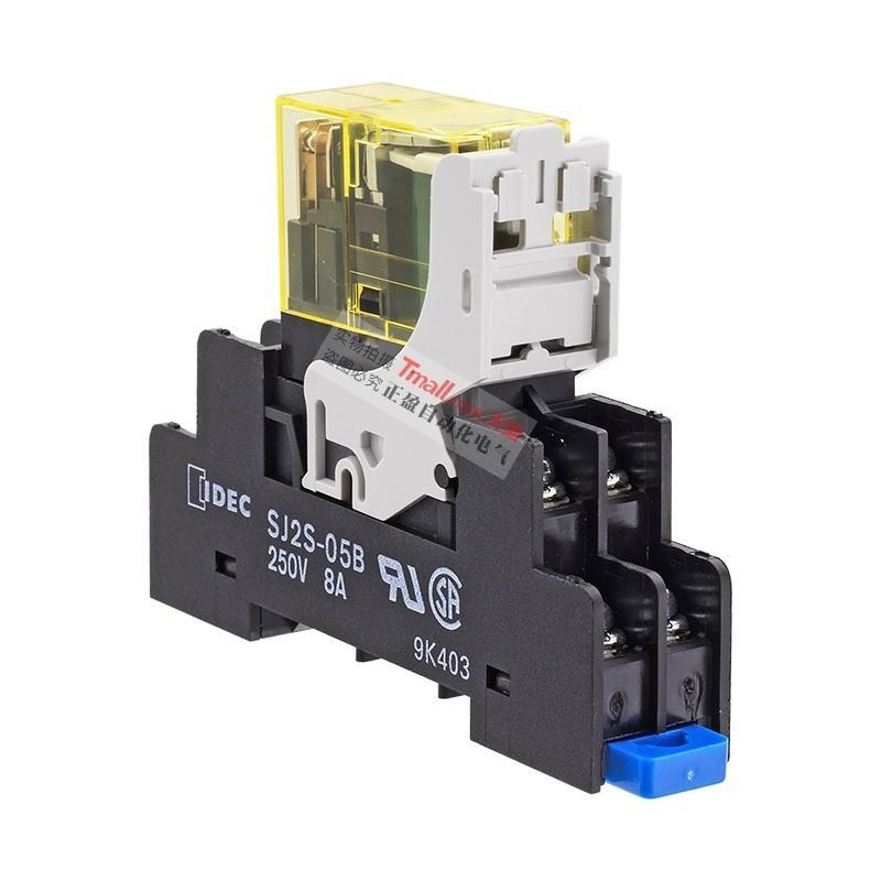 和泉idec小型继电器 dc24v rj25-24vdc 220v一8脚 rj2s-cl-d24 dc24v