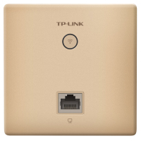 TP-LINK 1200M双频面板AP智能家居AC一体化PoE路由器模块条大户型复式别墅无线组网套装 双频版金色[迷你路由条*1+双频面板香槟金色AP*3]