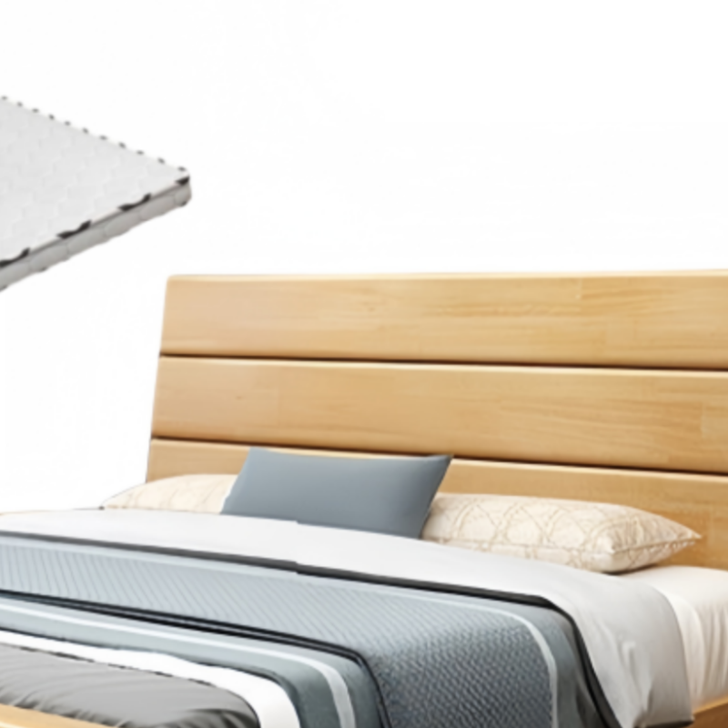 豫龙都 床+床垫 1.5m套高清大图