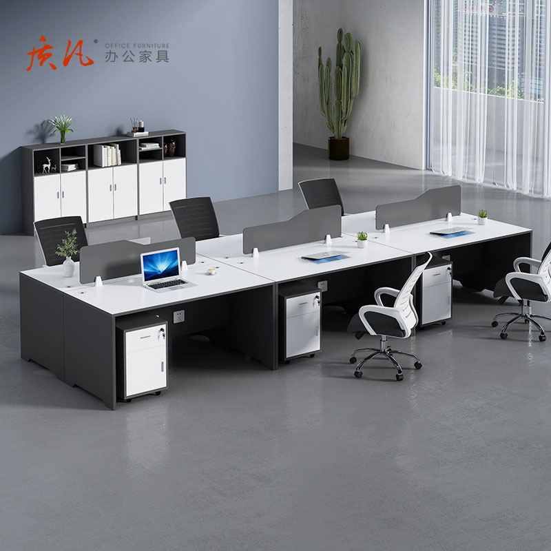 苏宁 质凡 办公家具 职员办公桌屏风员工位办公室桌子 单人位高清大图