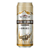 哈尔滨(Harbin)啤酒小麦王高升装550ml*20听整箱装啤酒苏宁自营麦香浓郁国产啤酒