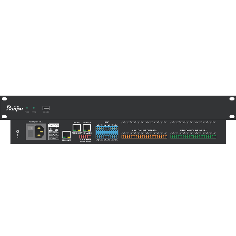 润普RP-YPC8008N 国产化会议音频扩声系统音频处理器8进8出带AES67处理器支持DANTE协议高清大图