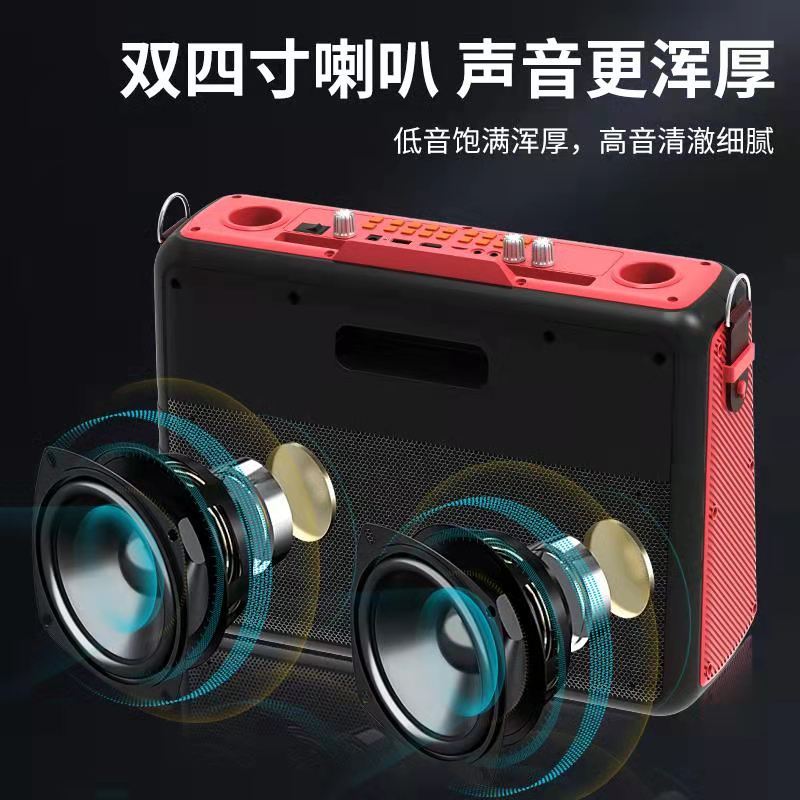 先科(SAST)广场舞带显示大屏视频播放器家用便携式蓝牙网络视频手提小音箱户外大音量智能K歌一体机