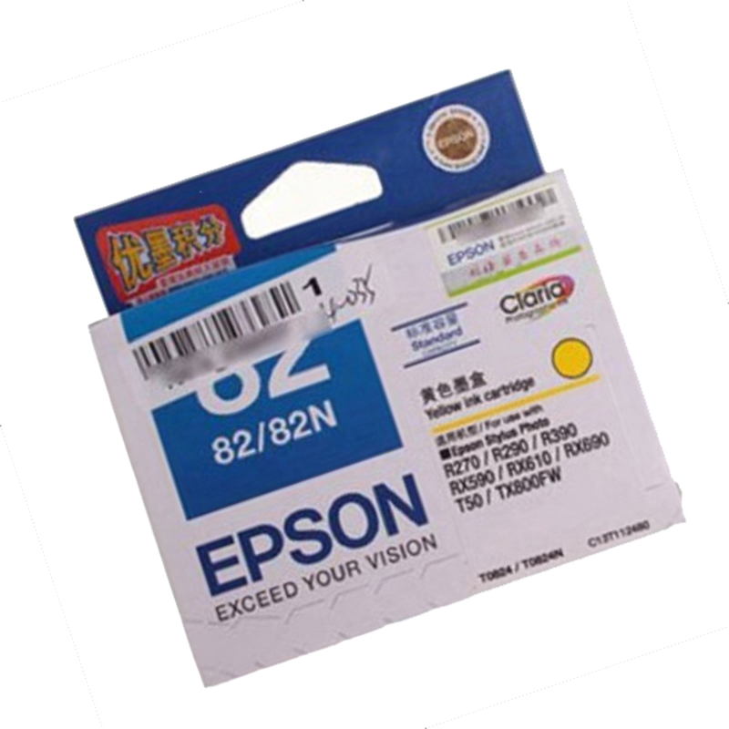 爱普生(EPSON) 黄色 原装 墨 盒 T0824 C13T112480 (单位:盒)