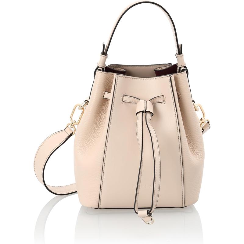 FURLA意大利设计优雅迷你抽绳链条包日常通勤小号手提斜挎两用包高清大图