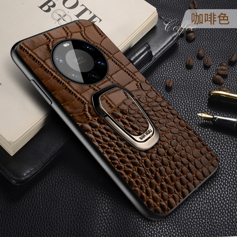 朗斯狄华为mate40手机壳真皮保护套mate40pro全包防摔5g版后盖rs