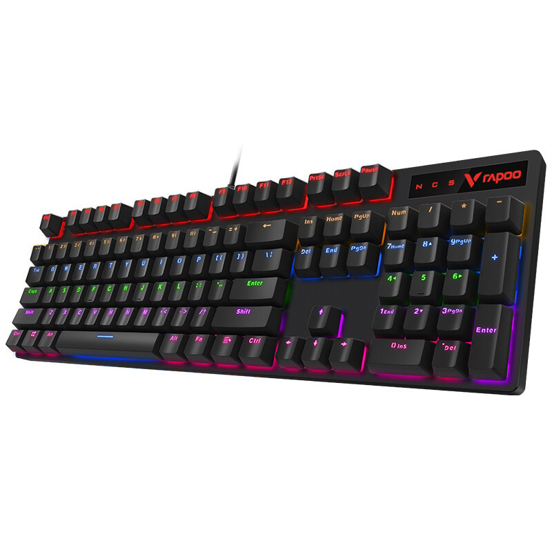 雷柏(Rapoo)V500PRO 机械键盘 有线键盘