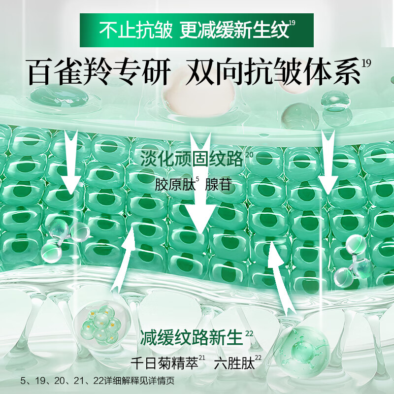 百雀羚草本帧颜淡纹修护精华液 30ml 淡化细纹紧致肌肤 ||高清大图