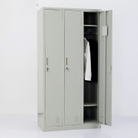 递乐 (DiLe) 3门更衣柜铁皮柜 员工衣柜 铁衣柜 宿舍柜 三门更衣柜 单个装