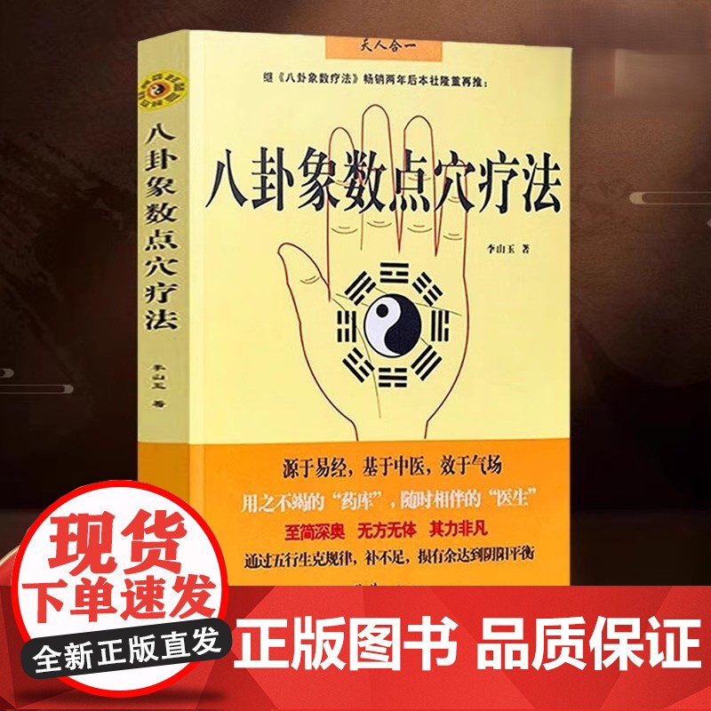 八卦象数点穴疗法 李山玉 以人体健康为核心的无药自然疗法 易经 中国传统神秘文化 中医正版书籍中医和气功结合一体并应用于高清大图