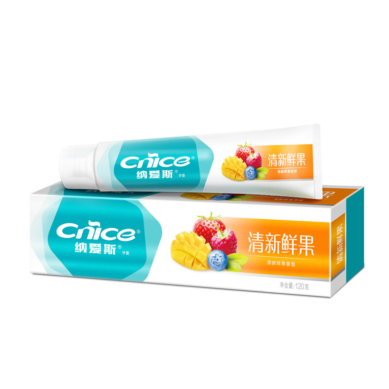 纳爱斯 清新鲜果牙膏120g*5支装