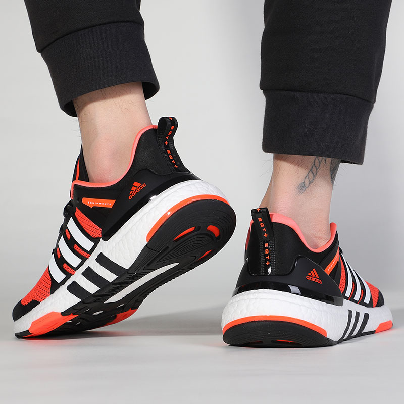 阿迪达斯牛年新年款红色男2021新款EQT Boost运动鞋跑步鞋H02757