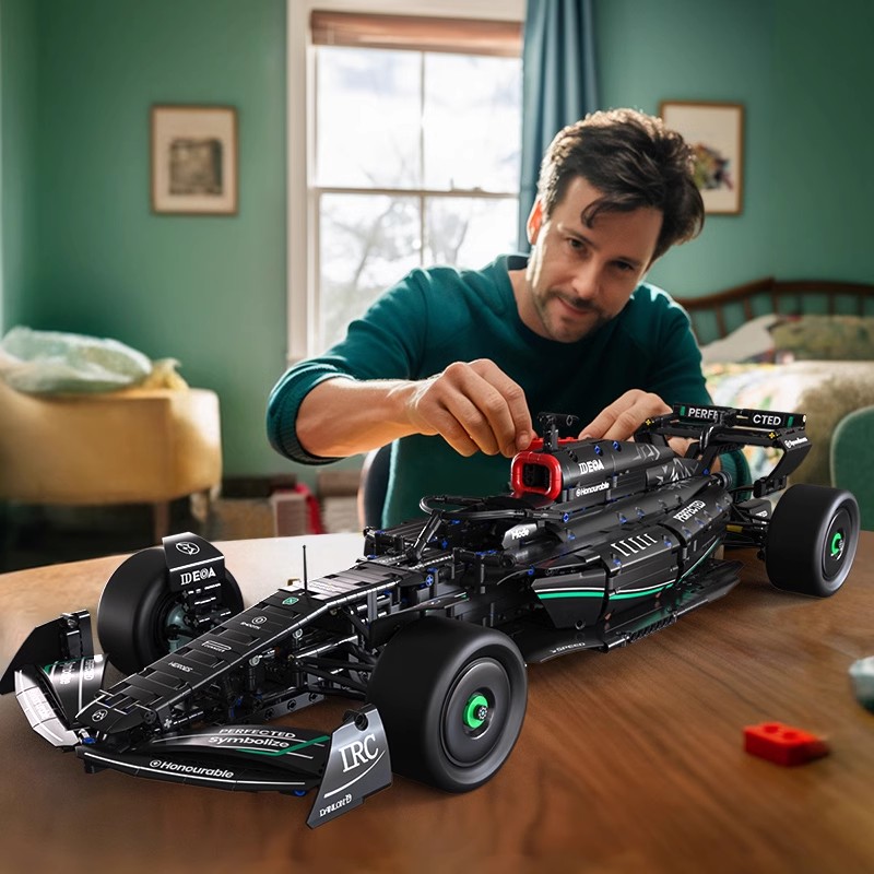 F1方程式赛车儿童遥控汽车拼装仿真模型机械组益智积木玩具男孩高清大图