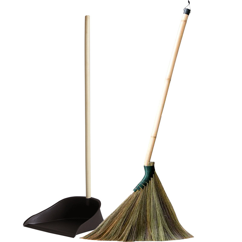 扫把家用扫把簸箕套装闪电客芒扫帚簸箕组合扫地笤帚扫头发神蓝包布